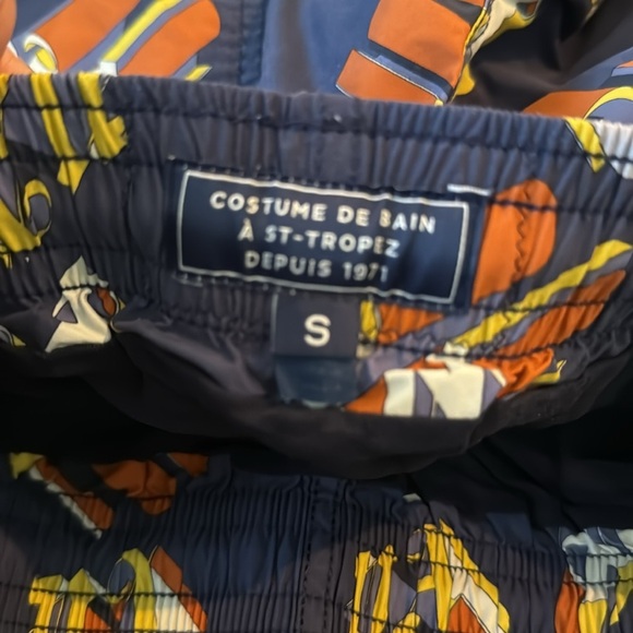 PALM ANGELS X VILBREQUIN MONOGRAMMED LOGO SWIM SHORTS SIZE S - Picture 15 of 15